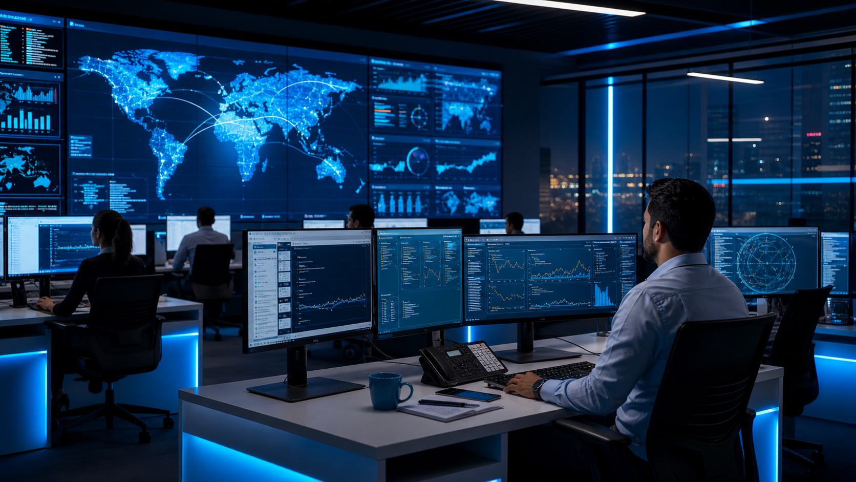 Network operations and telecom support dashboards